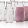 Circleware_Country_Milk_Bottles_Set_of_6_Drinking_Glasses_Home_and_Kitchen_Dairy_Cow_Glassware_for_Water_ Circleware Country Milk Bottles Set