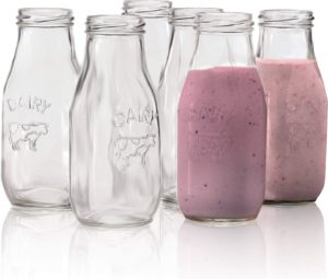 Circleware Country Milk Bottles Set