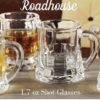 Circleware_Roadhouse_Mini_Mason_Beer_Mug_Heavy_Base_Glasses_Set_of_ Roadhouse Mini Mason Beer Mug Heavy Base Glasses Set of 6pcs