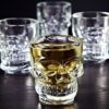 Circleware_Skull_Face_Heavy_Base_Whiskey_Shot Glasses_2 Circleware Skull Face Heavy Base Whiskey Shot Glasses Set of 6 pcs